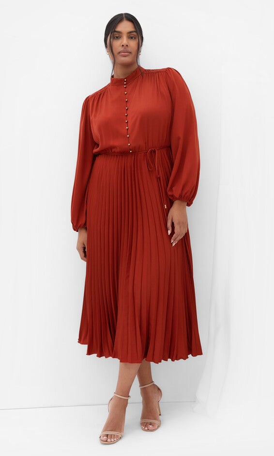 Oasis Dress - cinnamon, BROWN, hi-res image number null