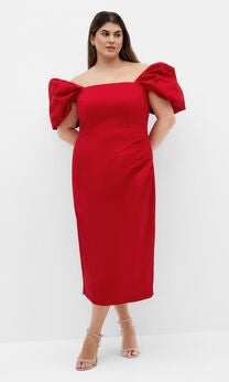 Elyse Dress - red