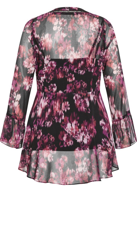 Chaya Print Top - mulberry, PURPLE, alternate image number 6