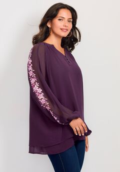 Double Layered Poet Blouse