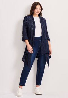 Pointelle Sweater Cardigan