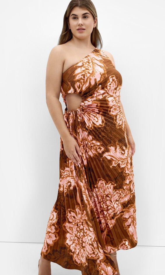 Alice Bloom Maxi Dress - rust, BROWN, alternate image number 1