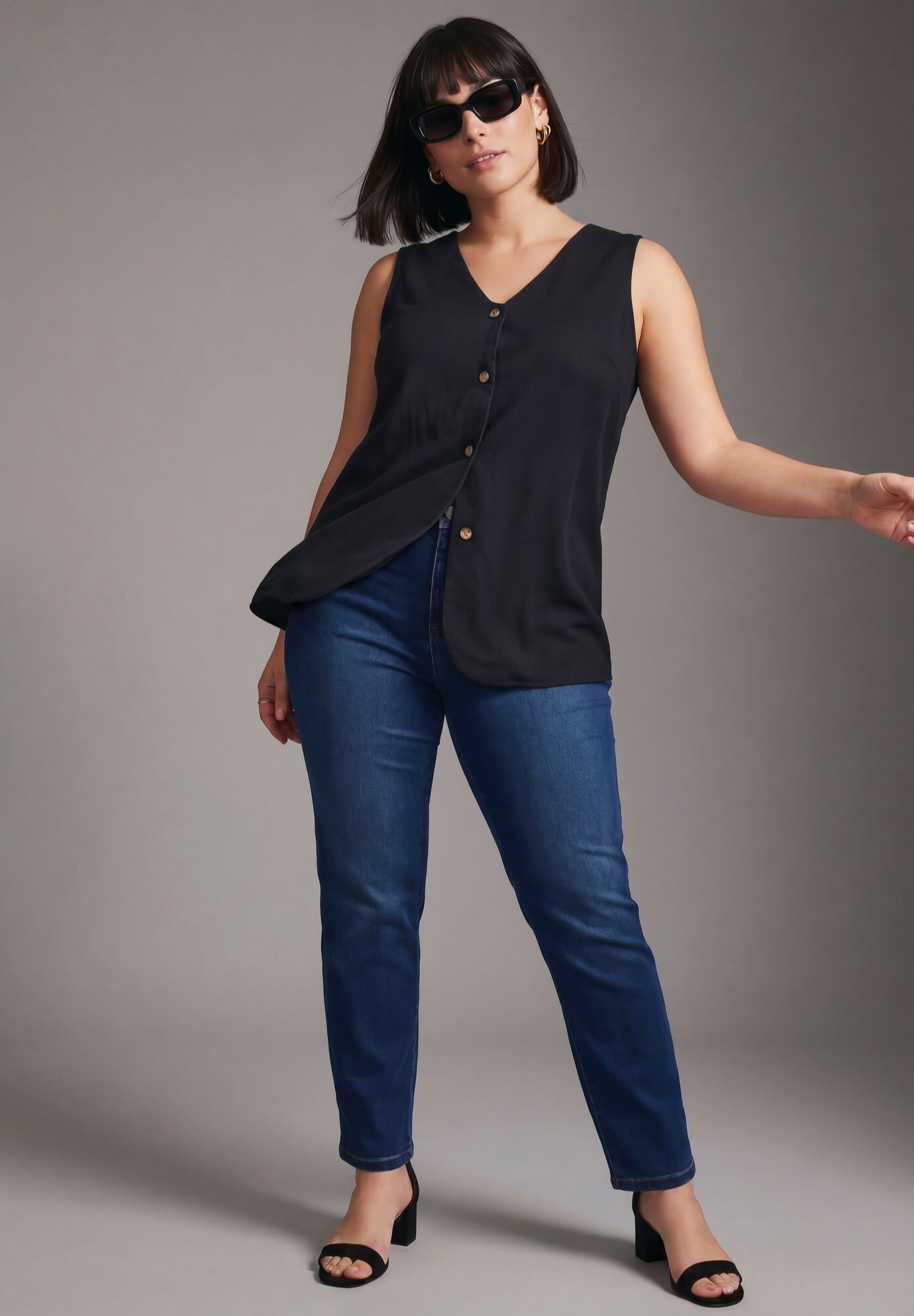 Butter Denim Curvy Straight Leg Jean, MEDIUM WASH, hi-res image number 0
