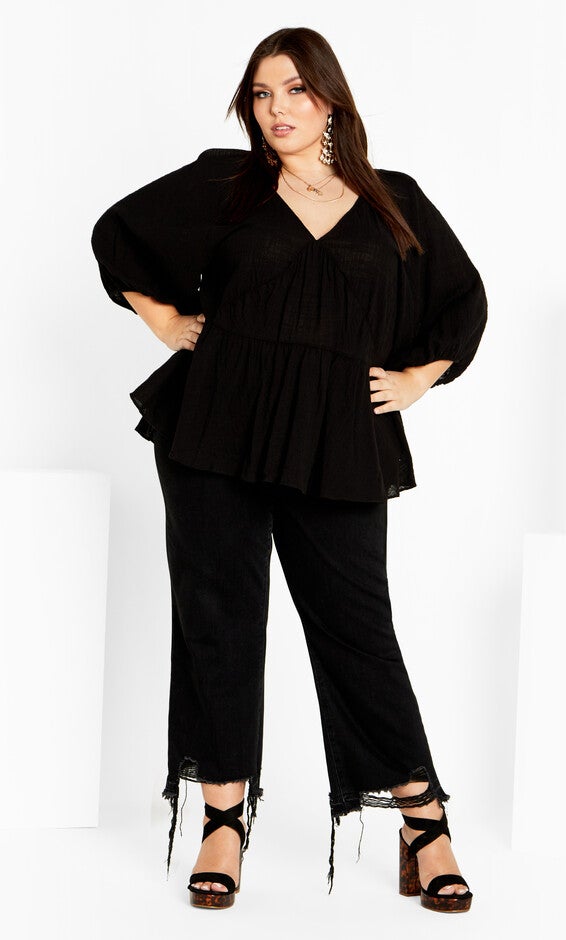 Julia Top - black, BLACK, alternate image number null