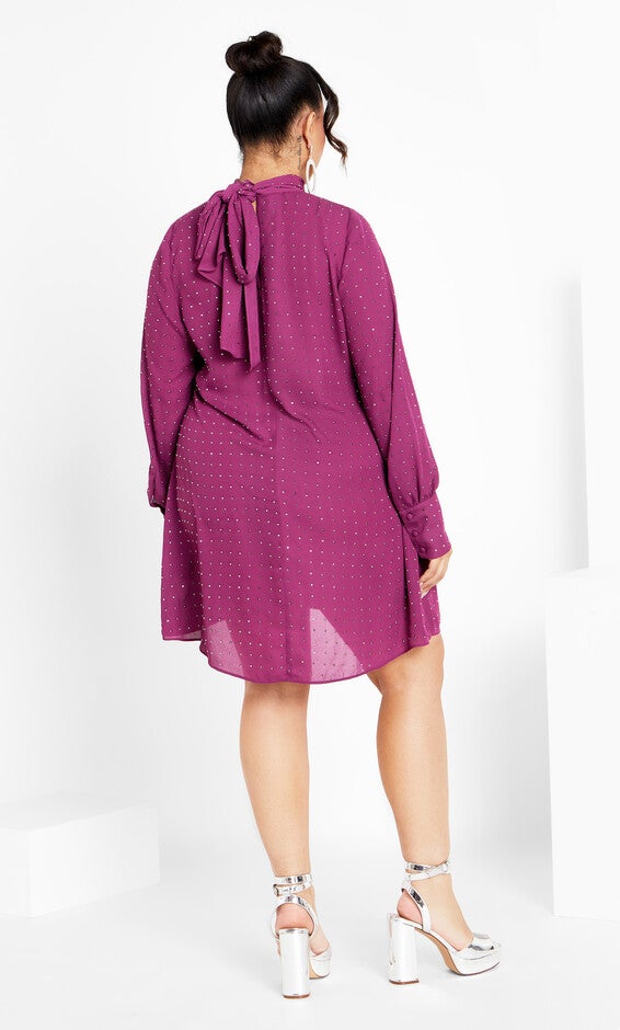 Nailhead Tunic - mulberry, MULBERRY, alternate image number 2