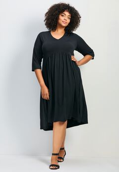 Valery V-Neckline Ity Jersey Dress