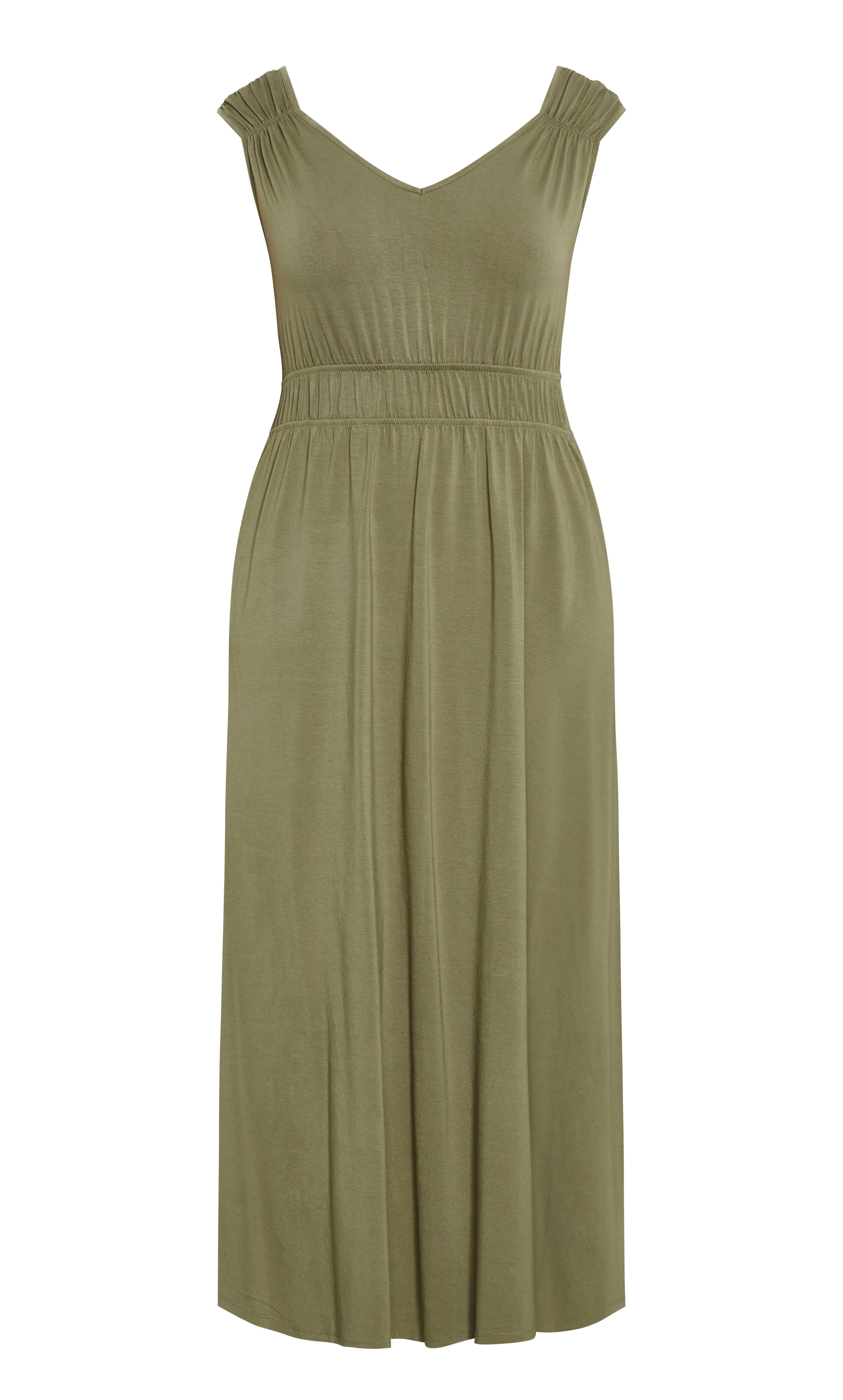 Lani Maxi Dress - olive, GREEN, alternate image number 3