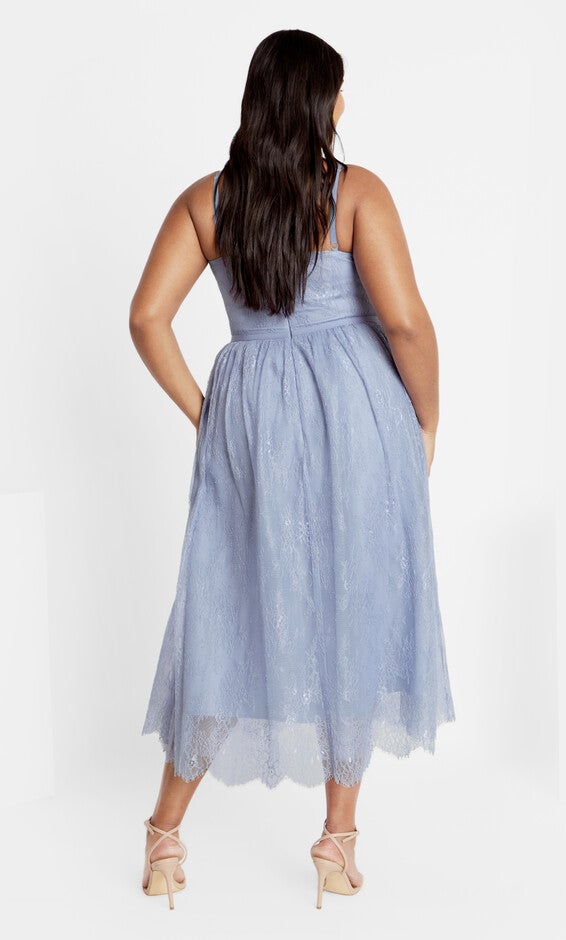 Serena Dress - powder blue, BLUE, alternate image number 2