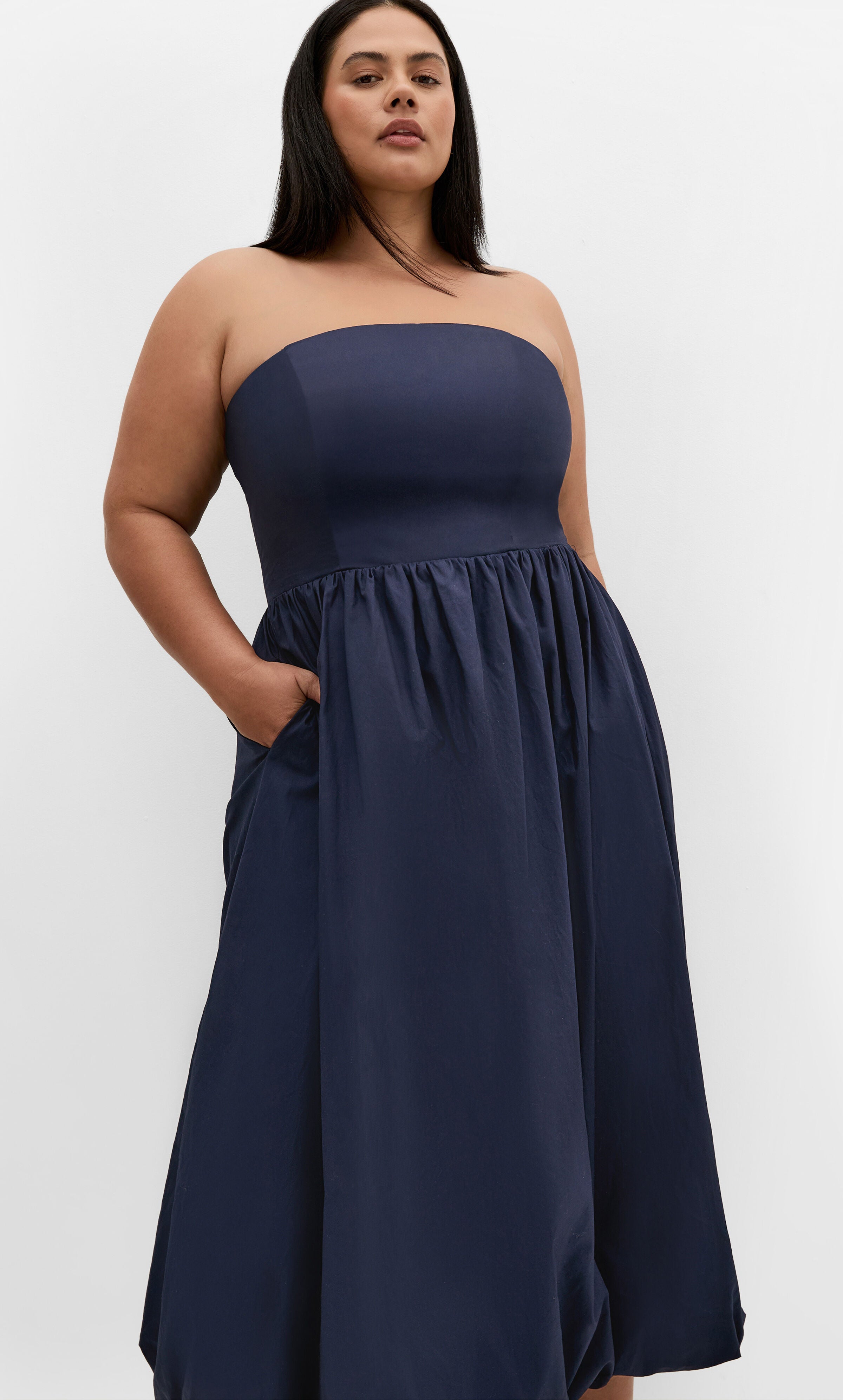 Alina Maxi Dress - navy, BLUE, alternate image number 3