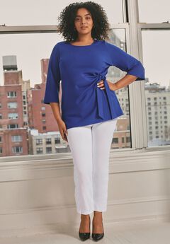 Super-Stretch Straight Ankle Pull-On Pant