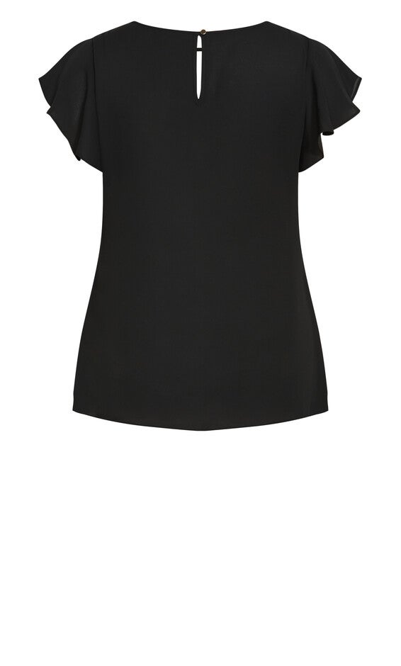 Sweet Waterfall Top - black, BLACK, alternate image number null