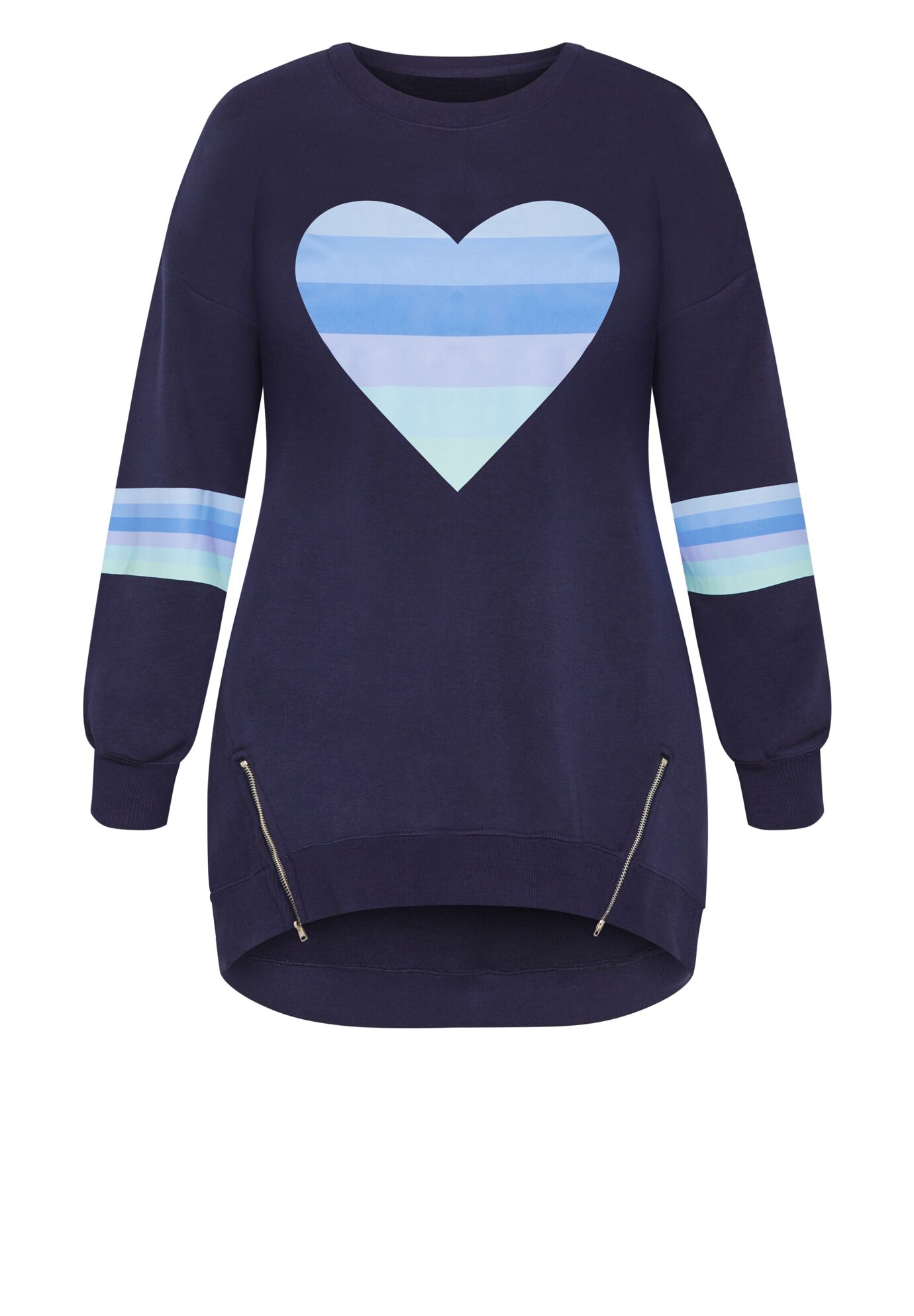 Rainbow Bright Sweater, NAVY, alternate image number 3
