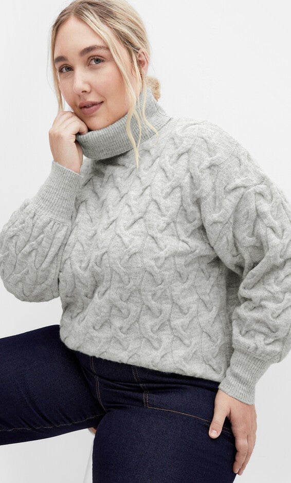 Ollie Jumper - grey marle, GRAY, hi-res image number 0