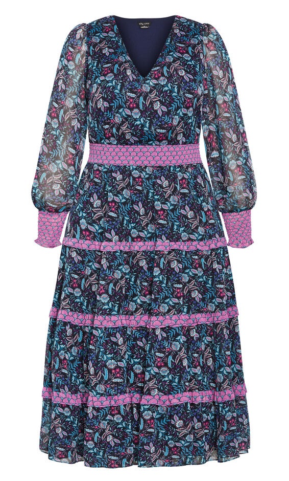 Gwendolyn Print Dress - florentine, PINK, alternate image number 3