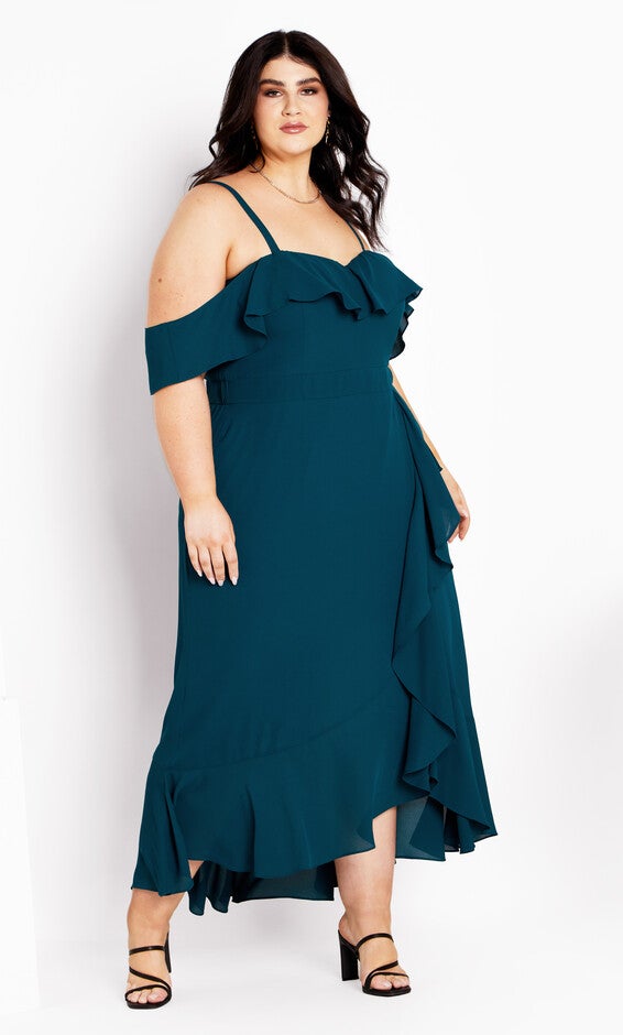 Remy Maxi Dress - emerald, EMERALD, alternate image number 2