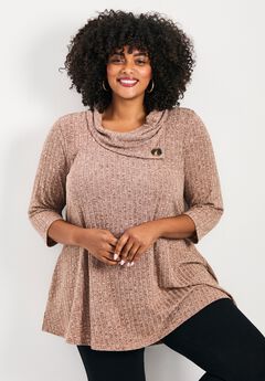 Miley Rib Hacci Button Tunic