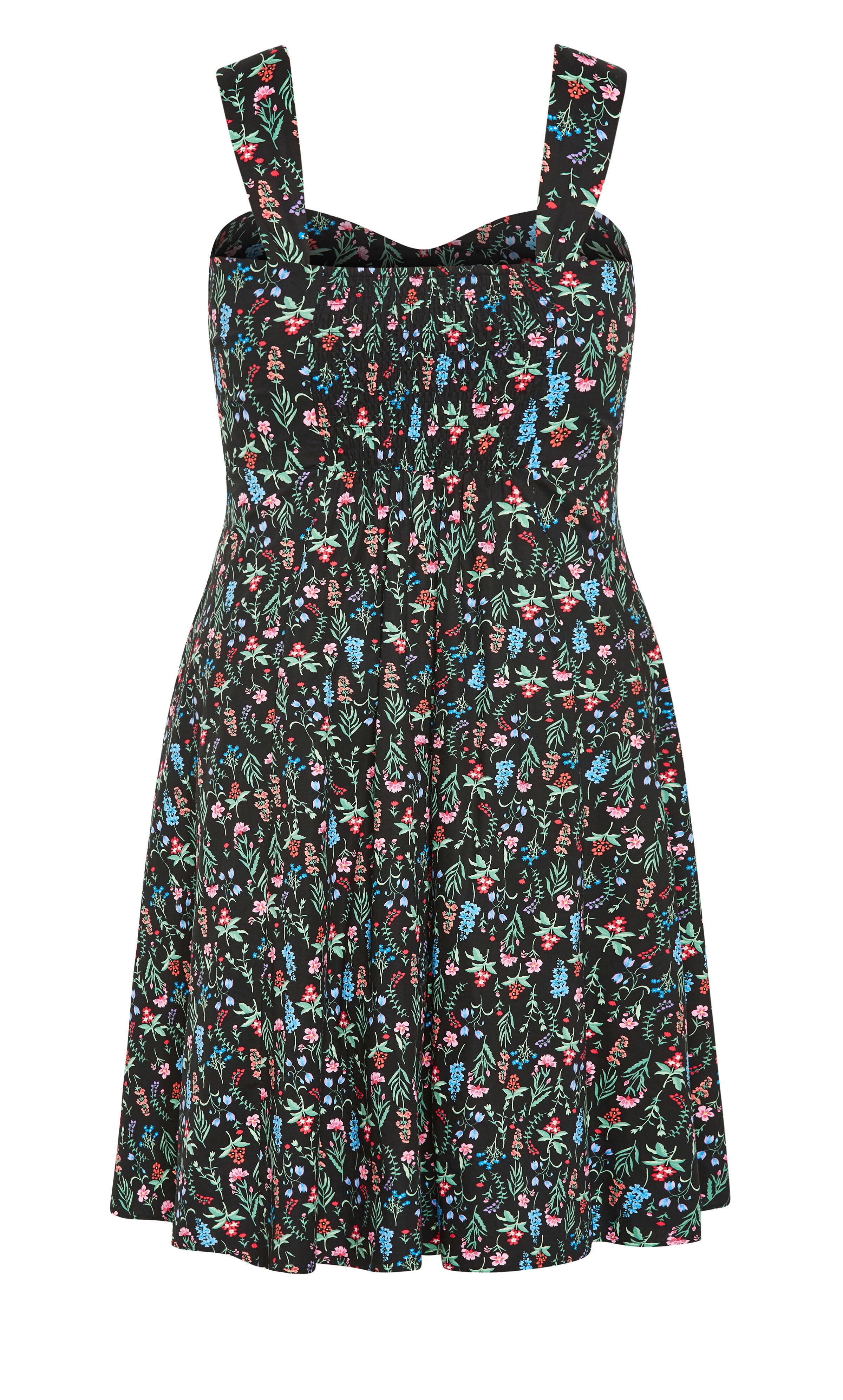 Marylou Print Dress - black, BLACK, alternate image number 4