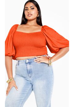 Poppie Top - tangerine