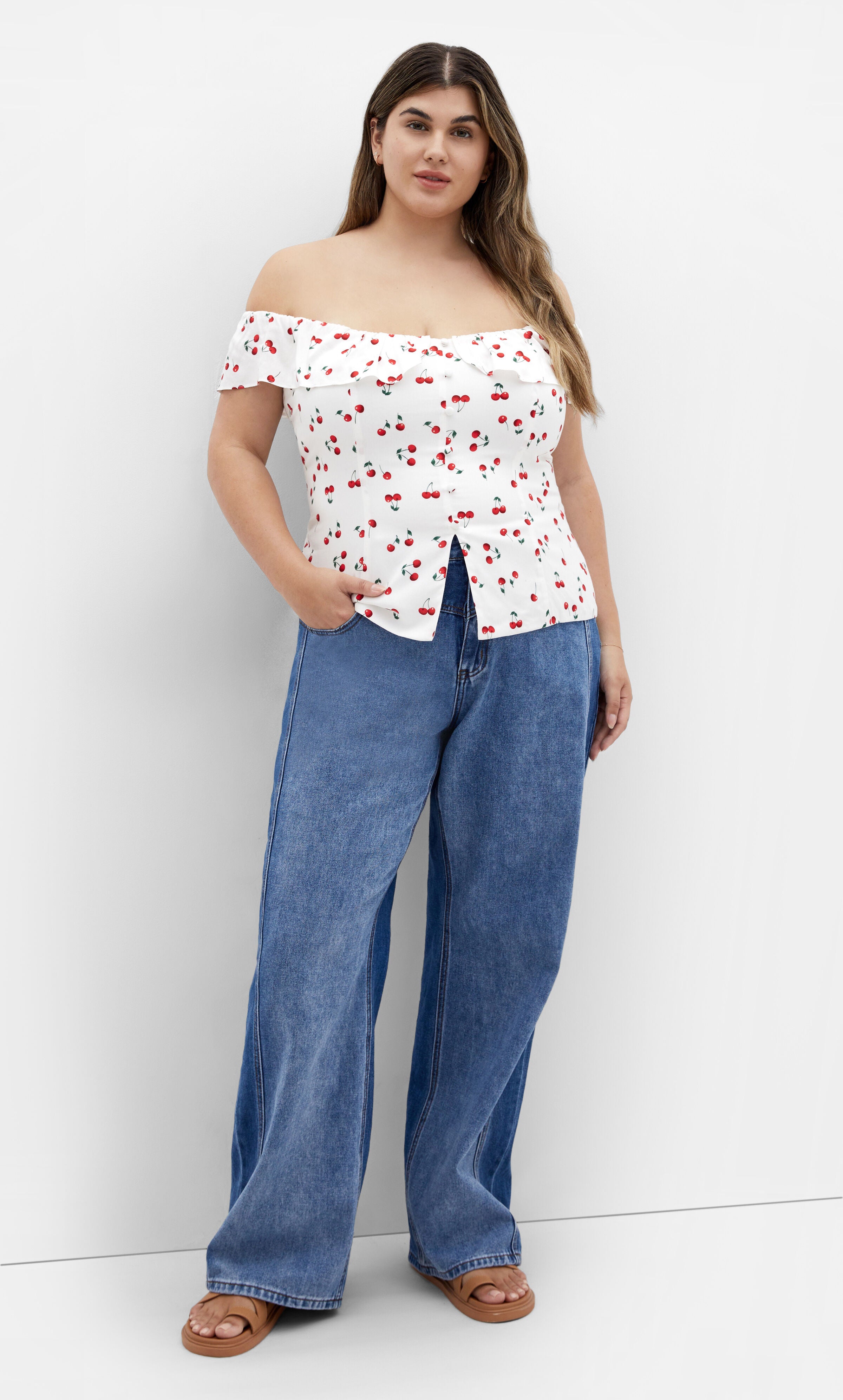 Bella Top - ivory, WHITE, alternate image number 1