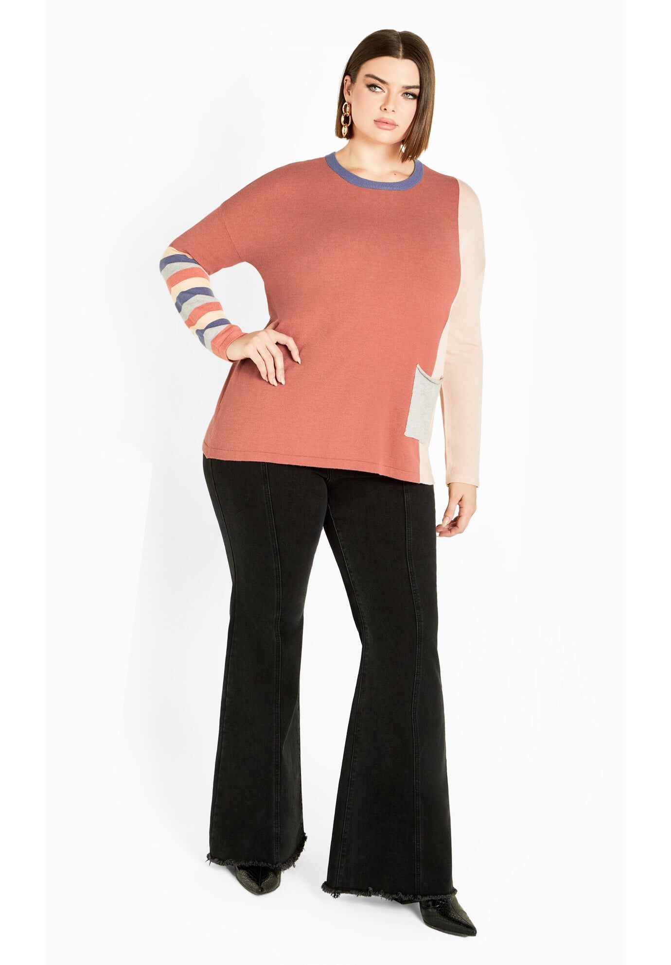 Luna Sweater, PEACH, hi-res image number 0