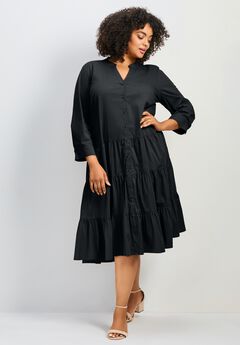 Avery Cotton Poplin Button Dress