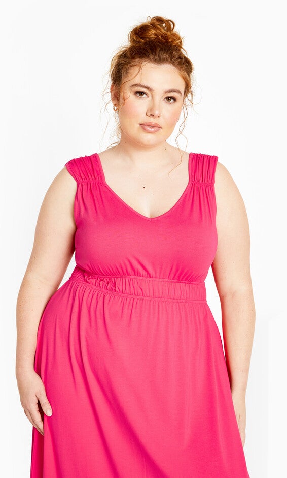 Lani Maxi Dress - watermelon, WATERMELON, alternate image number 3