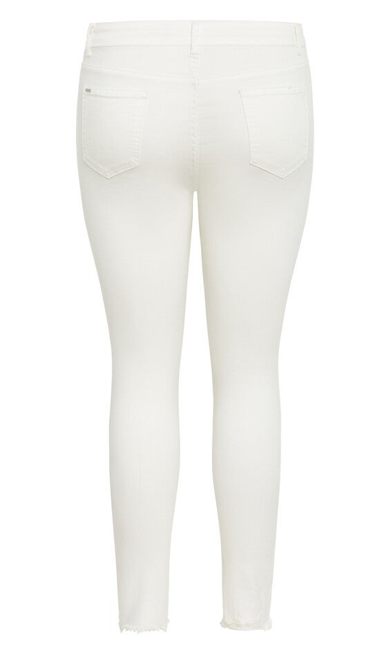 Asha Wild Rose Jean - ivory, WHITE, alternate image number null