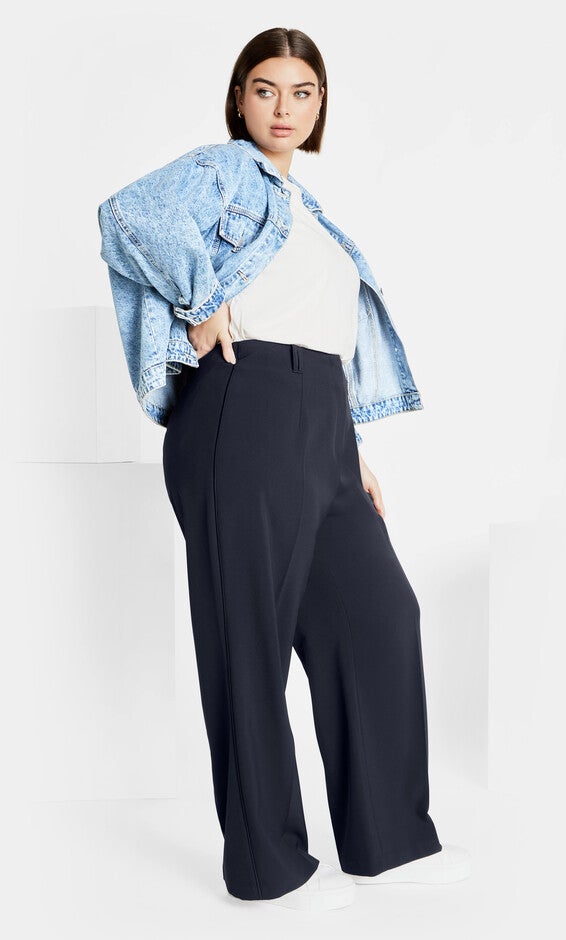 Yasmine Pant - navy, NAVY, alternate image number null