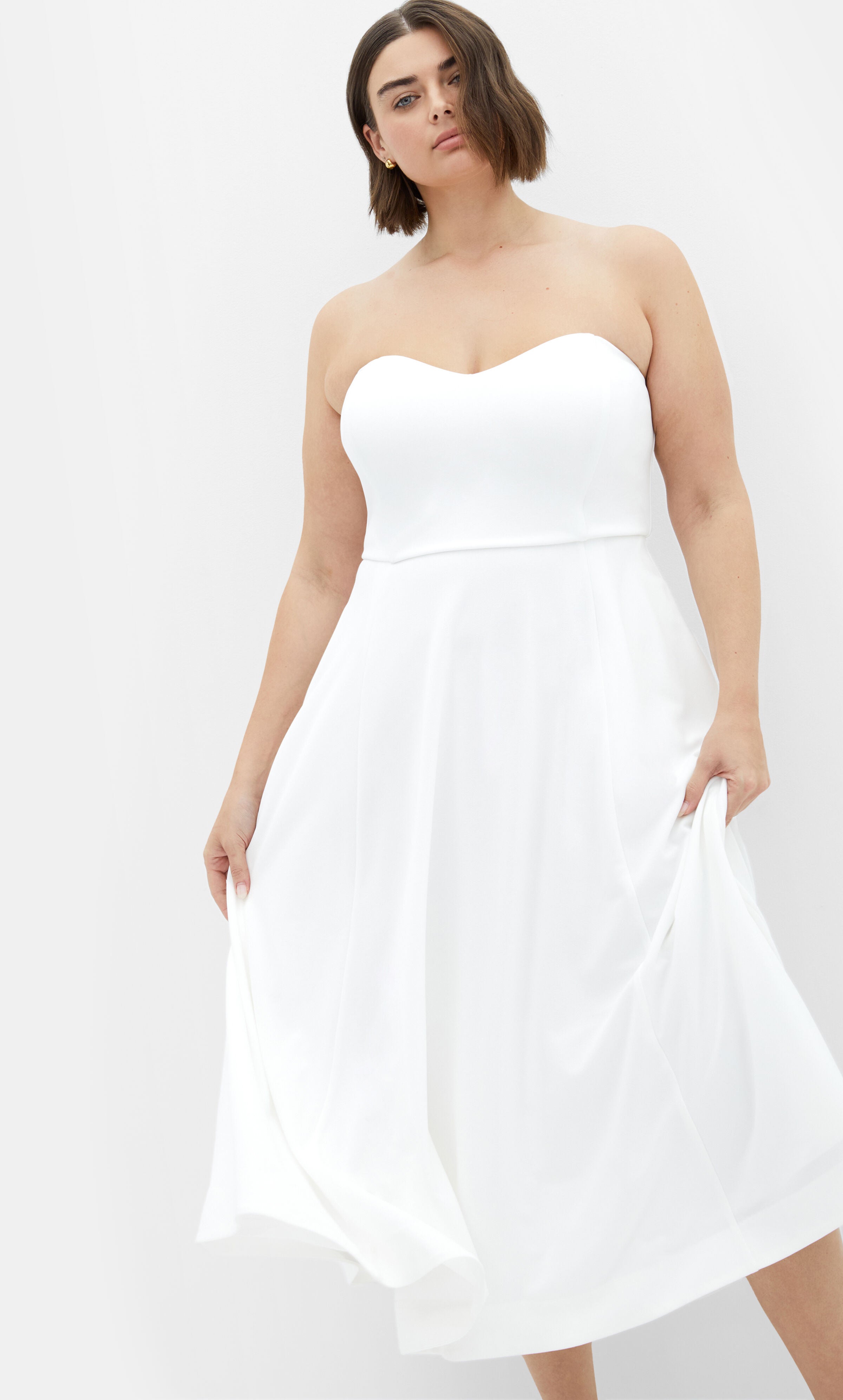 Sweet Flare Dress - ivory, WHITE, alternate image number 4