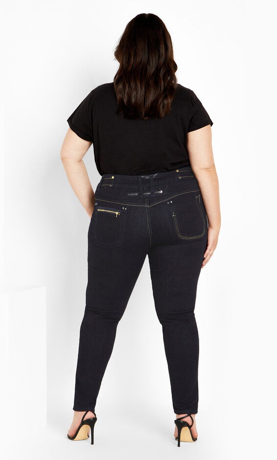 Harley Zip Me Skinny Jean - indigo, INDIGO, alternate image number null
