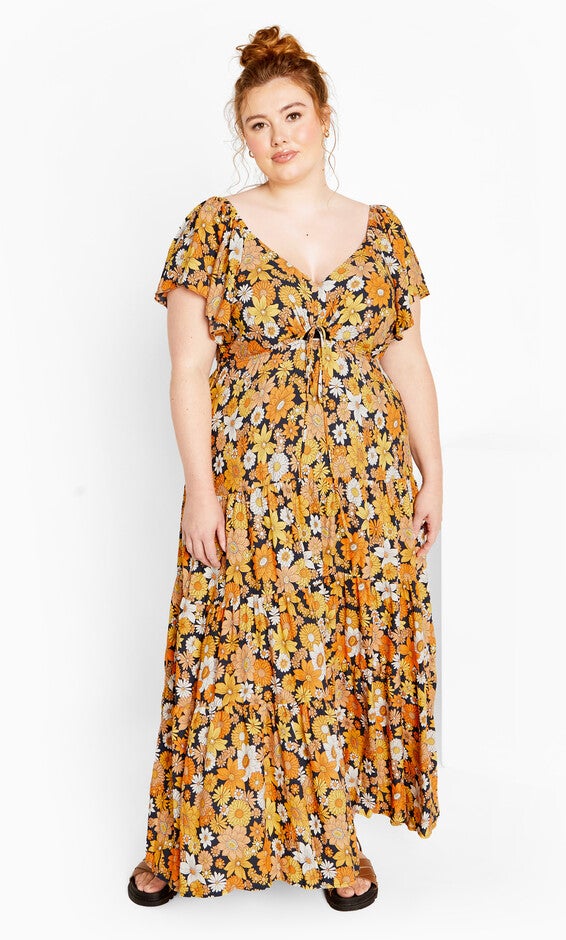 Brigitte Dress - yellow, SUNSHINE, hi-res image number null