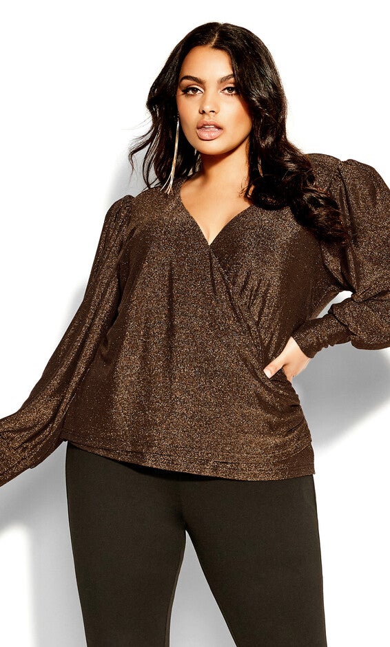Glowing Top - bronze, BROWN, hi-res image number null