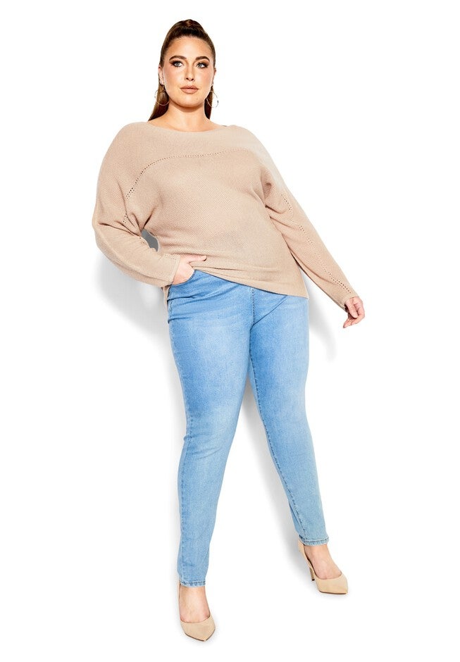 Romance Sweater - soft sand, BEIGE, on-hover image number null