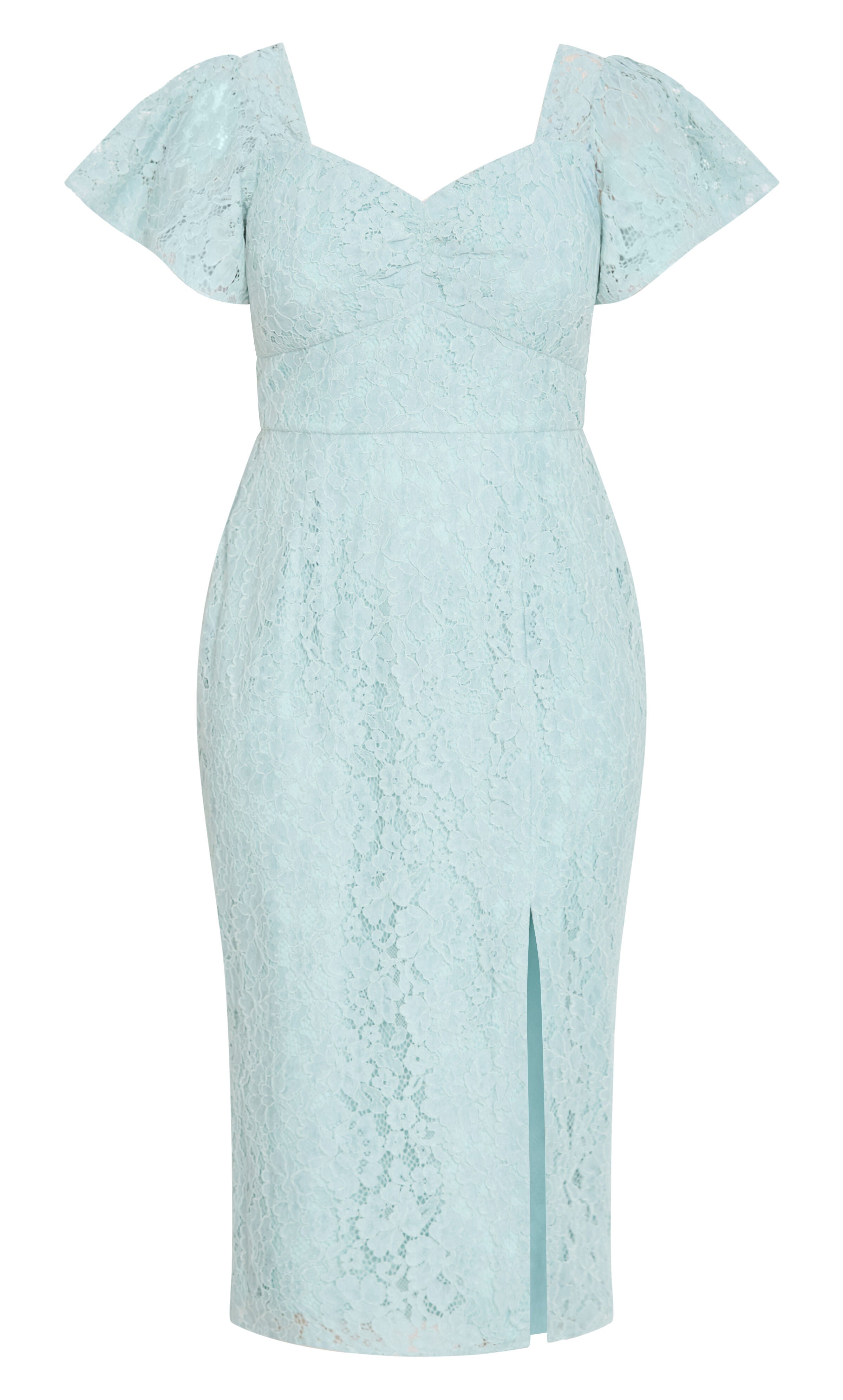 Maisie Lace Midi Dress - mint green, BLUE, alternate image number 4
