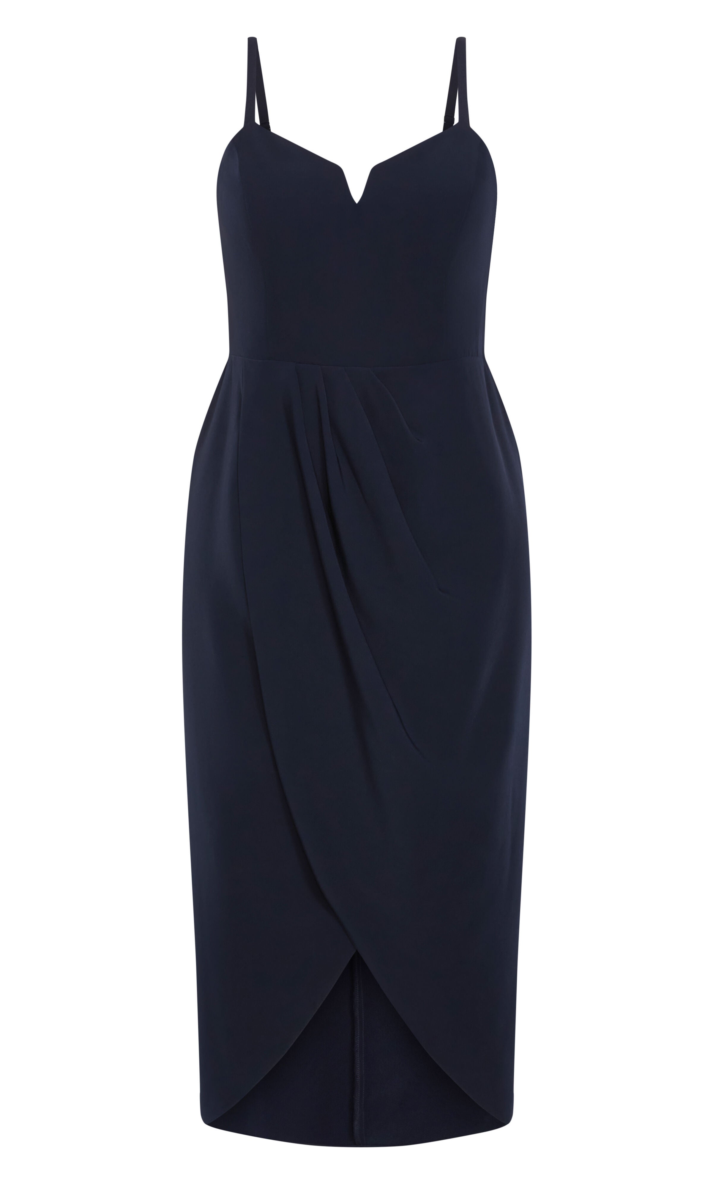 Sassy V Dress - navy, BLUE, alternate image number 4
