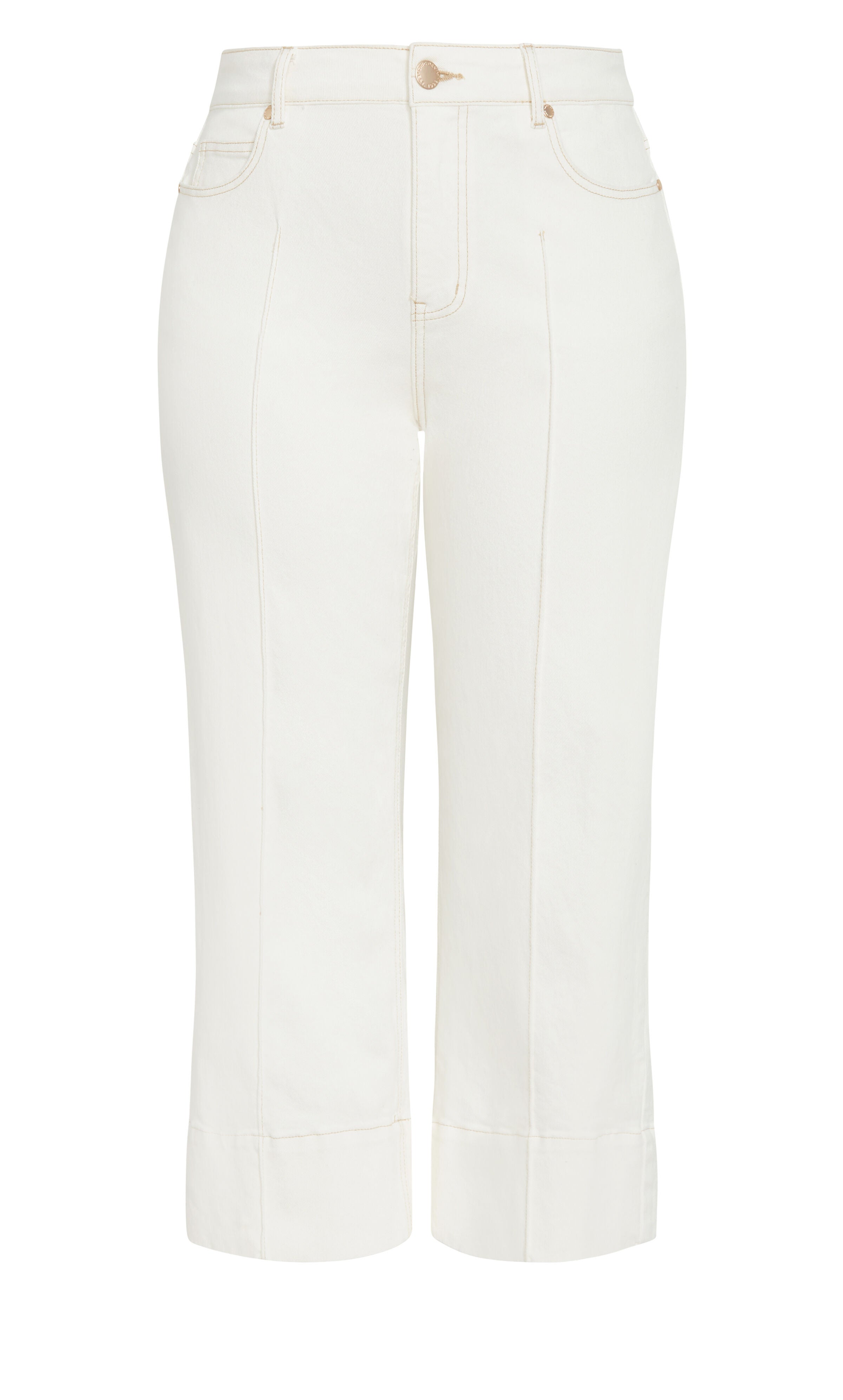 Harley Millie Crop Jean - ivory, CREAM, alternate image number 4