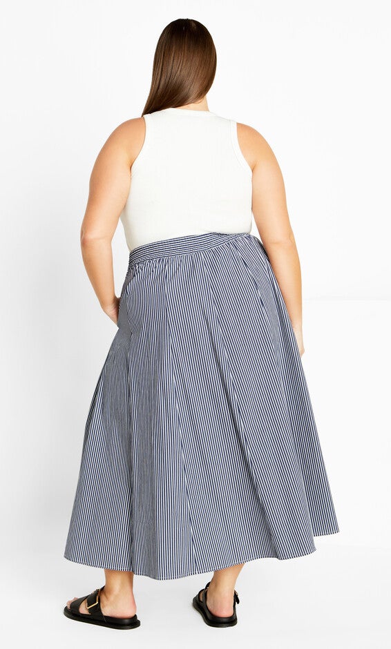 Skylight Skirt - navy, NAVY/WHITE, alternate image number 1