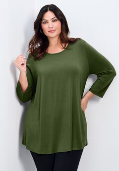 Sara Everyday Scoop Neck Tunic