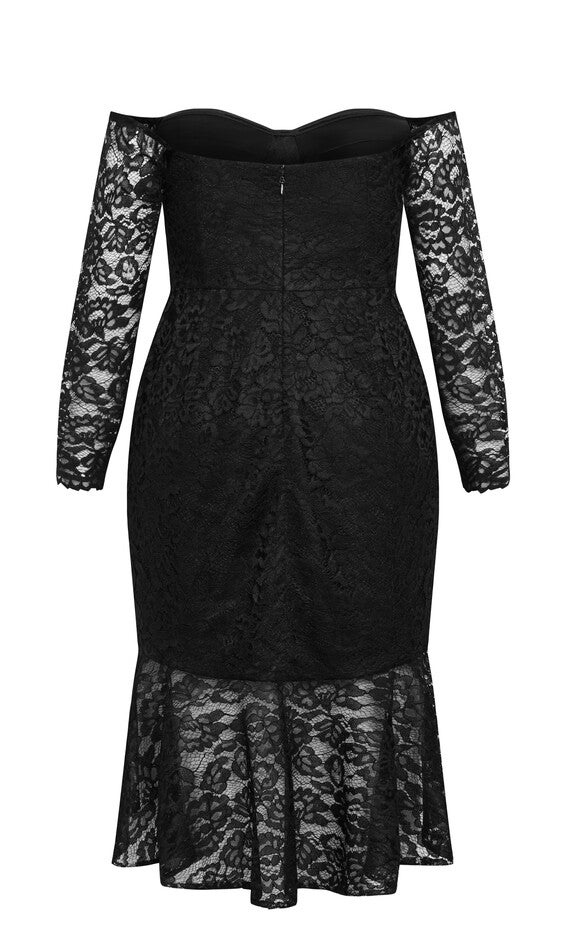 Lace Athena Dress - black, BLACK, alternate image number 5