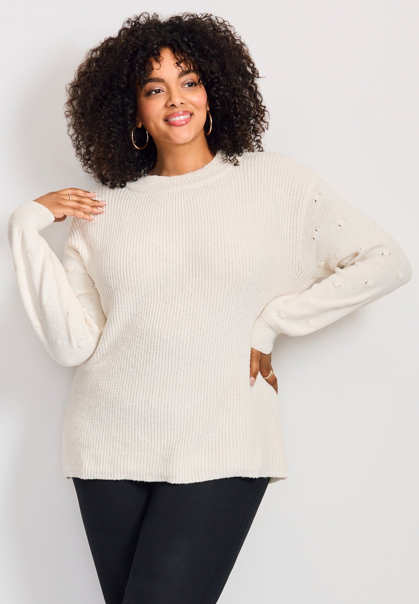 Paige Sweater, IVORY, hi-res image number 0