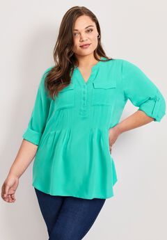 Pintuck Tunic
