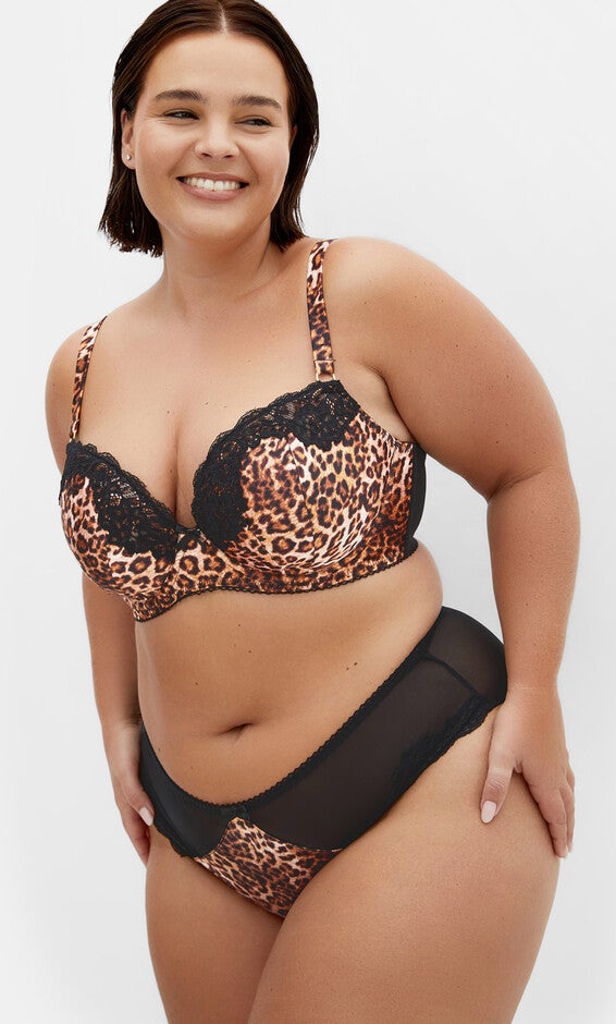 Romy Uplift Bra - animal print, BROWN, alternate image number 1