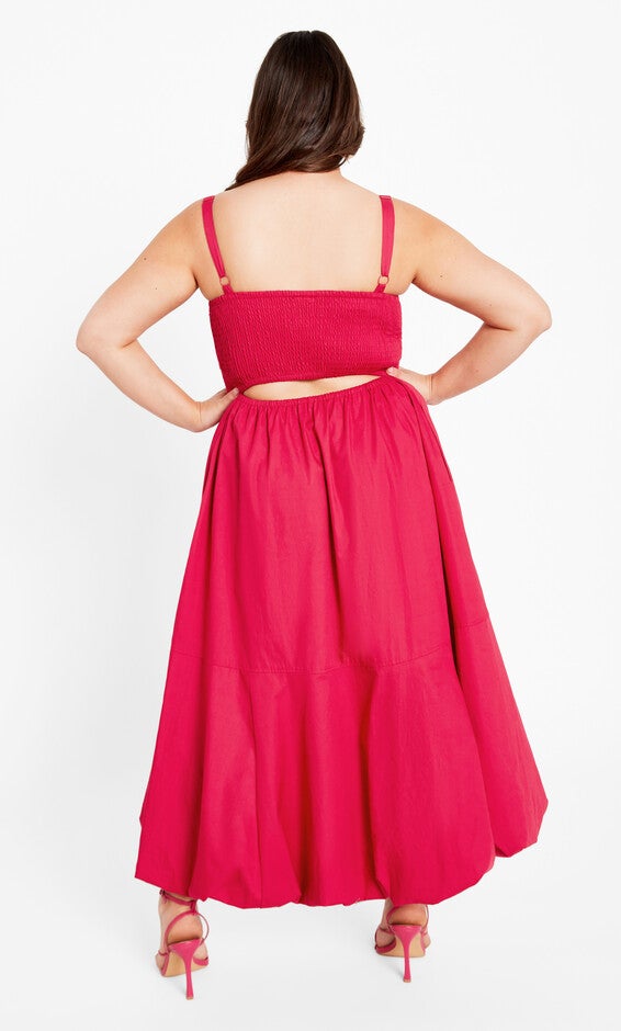 Eliza Dress - pink sherbet, PINK, alternate image number 2