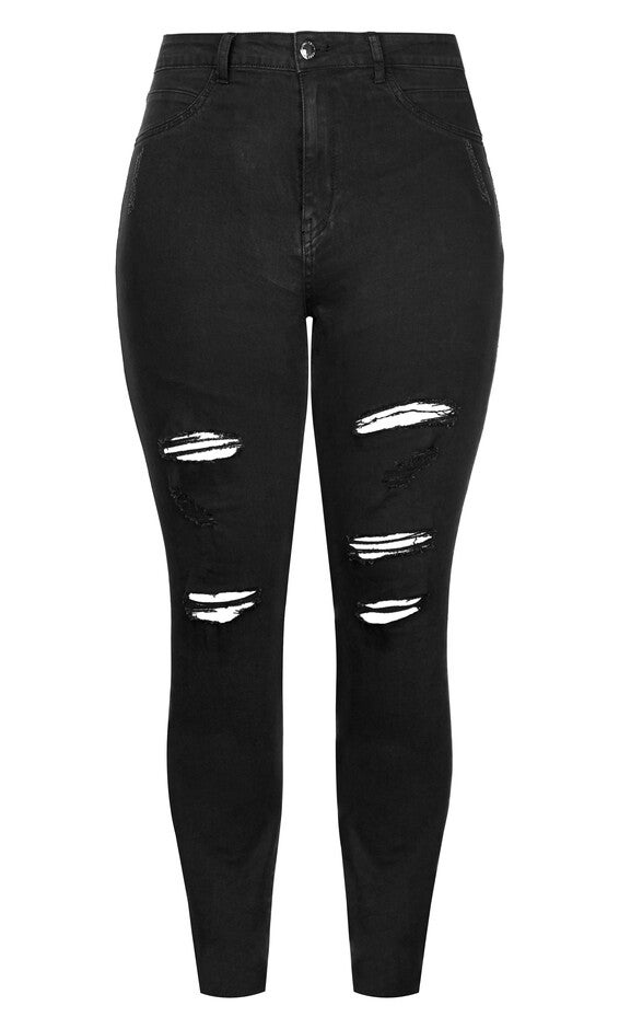 Rock N Roll Skinny Jean - black, BLACK, alternate image number 5