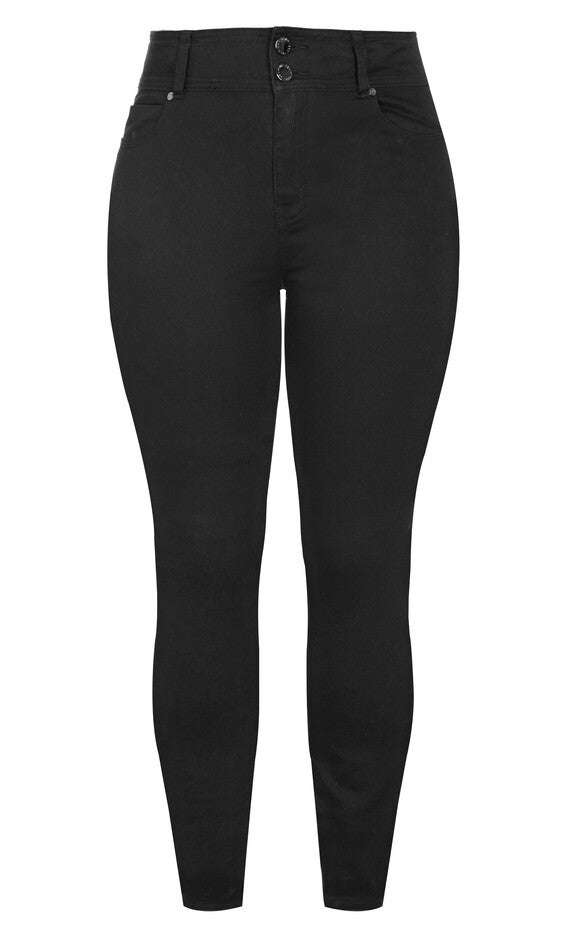 Harley Regular Skinny Jean - black, BLACK, alternate image number 3