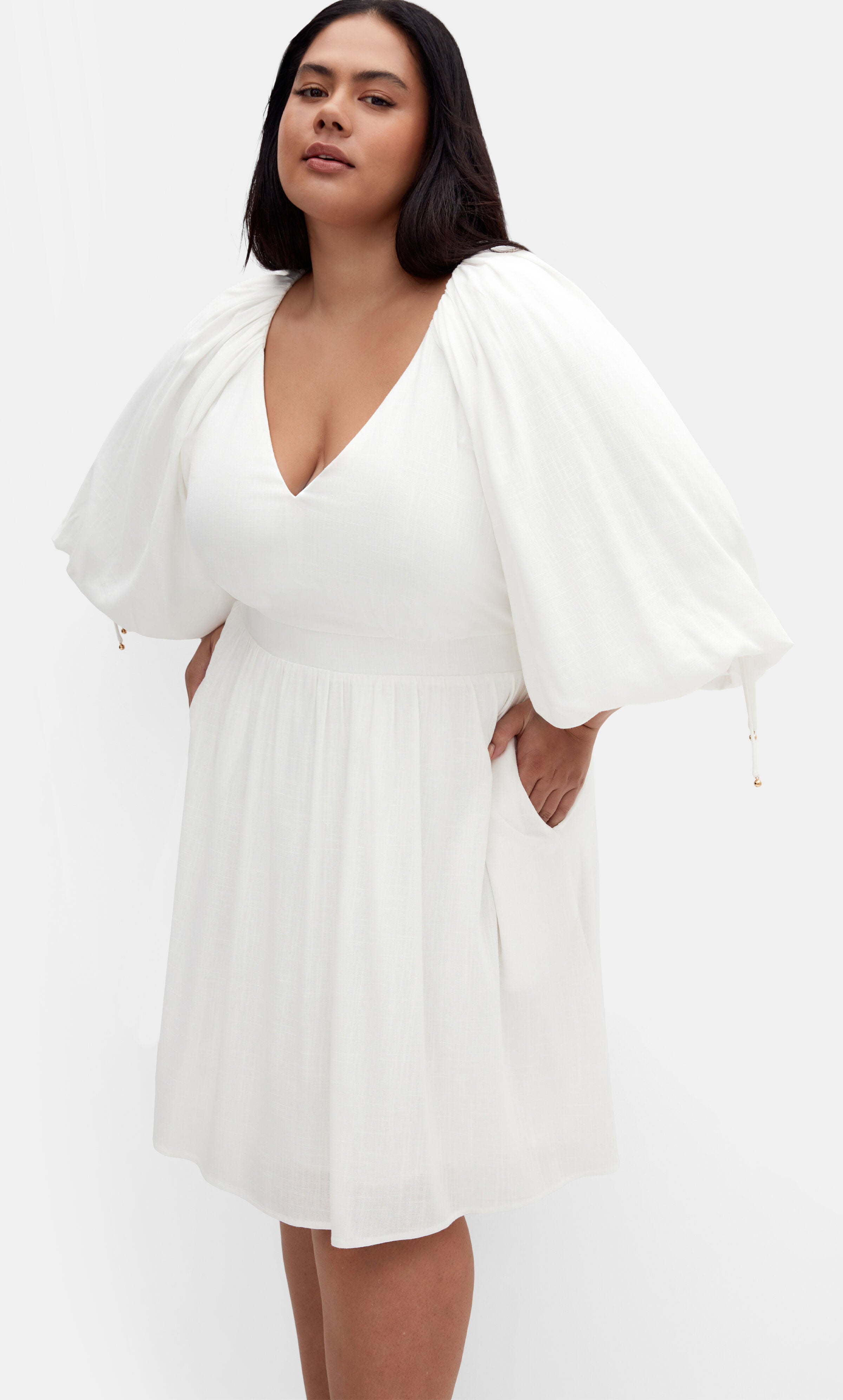 Scarlette Dress - ivory, WHITE, alternate image number 1