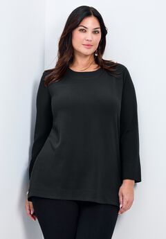 Breanna Eyelet Detail Hacci Top