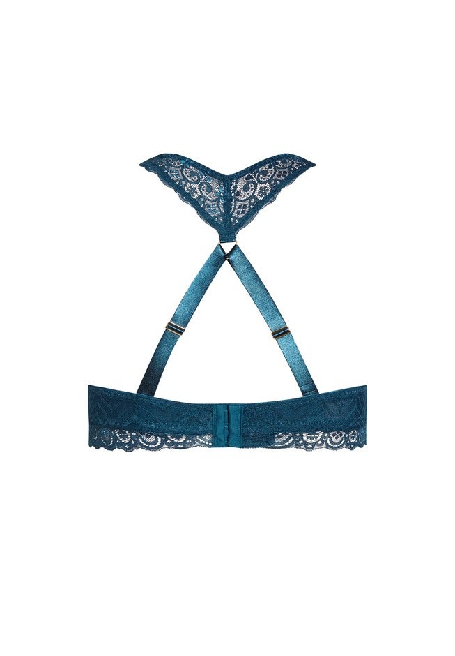 Racer Back Bralette - poseidon, BLUE, alternate image number null