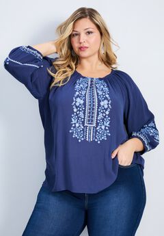 Anna Embroidery Detail Top