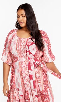 Cosmo Mini Dress - crimson